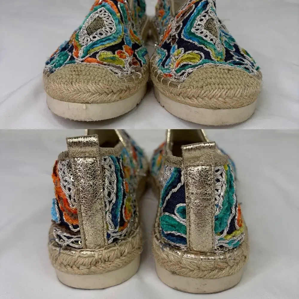 Patrizia By Spring Step Espadrille Shoes Size 39 US 8.5 colorful, bohemian, cool